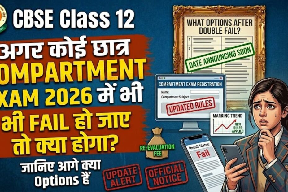 अगर कोई छात्र CBSE Class 12 Compartment Exam में भी Fail हो जाए तो क्या होगा? जानिए आगे क्या Options हैं