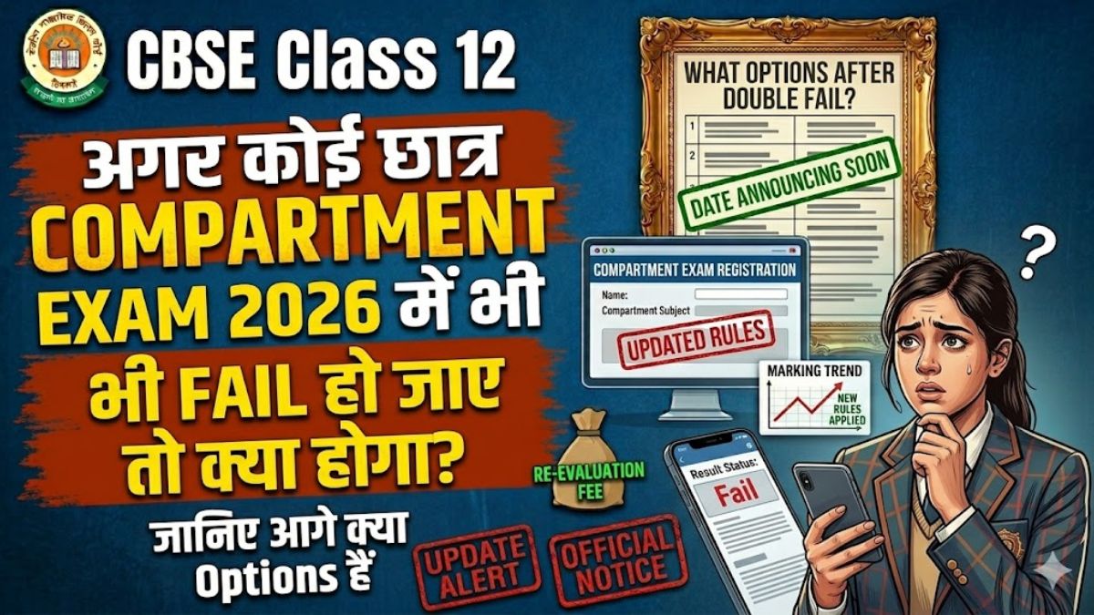 अगर कोई छात्र CBSE Class 12 Compartment Exam में भी Fail हो जाए तो क्या होगा? जानिए आगे क्या Options हैं