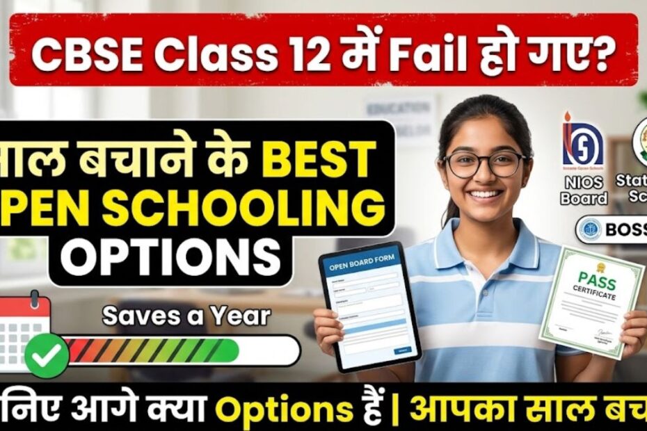 CBSE Class 12 में Fail हो गए? ये हैं Best Open Schooling Options जो बचा सकते हैं आपका साल
