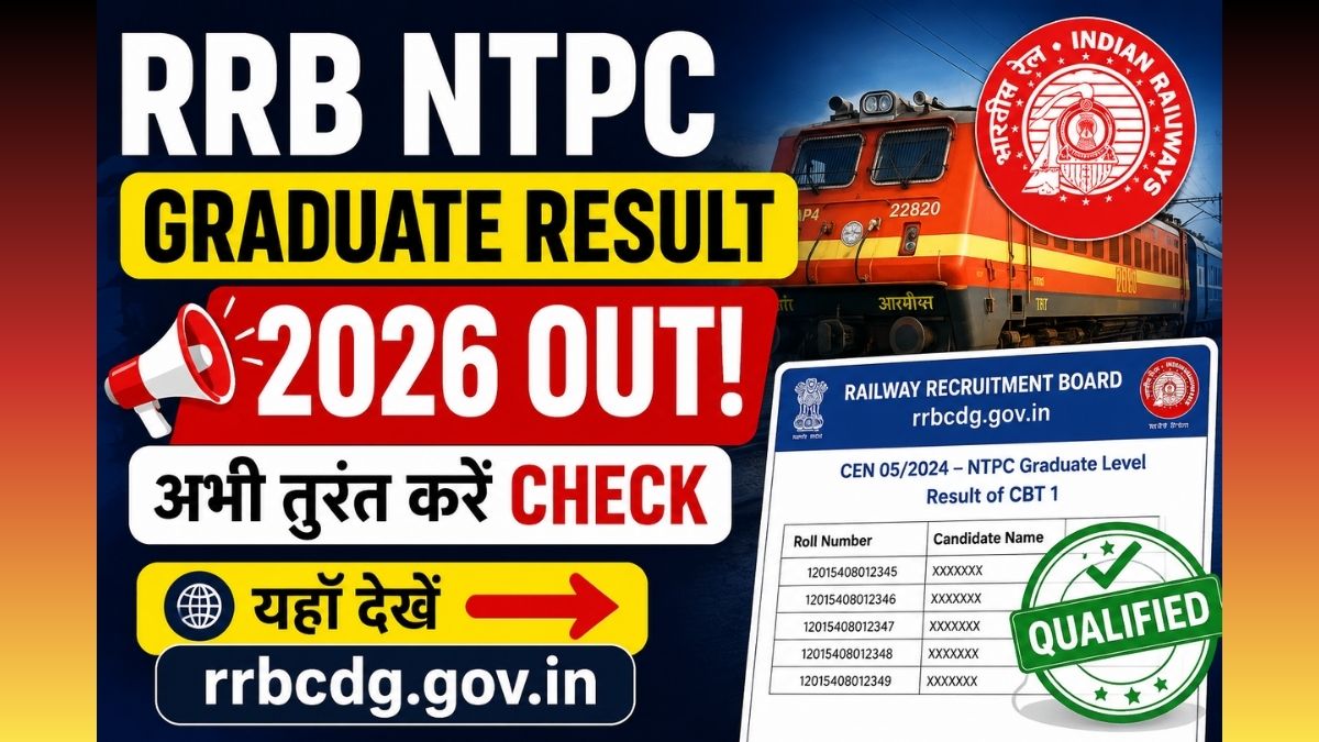 RRB NTPC Graduate Result 2026