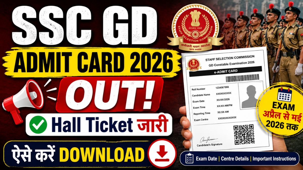 SSC GD Admit Card 2026 OUT