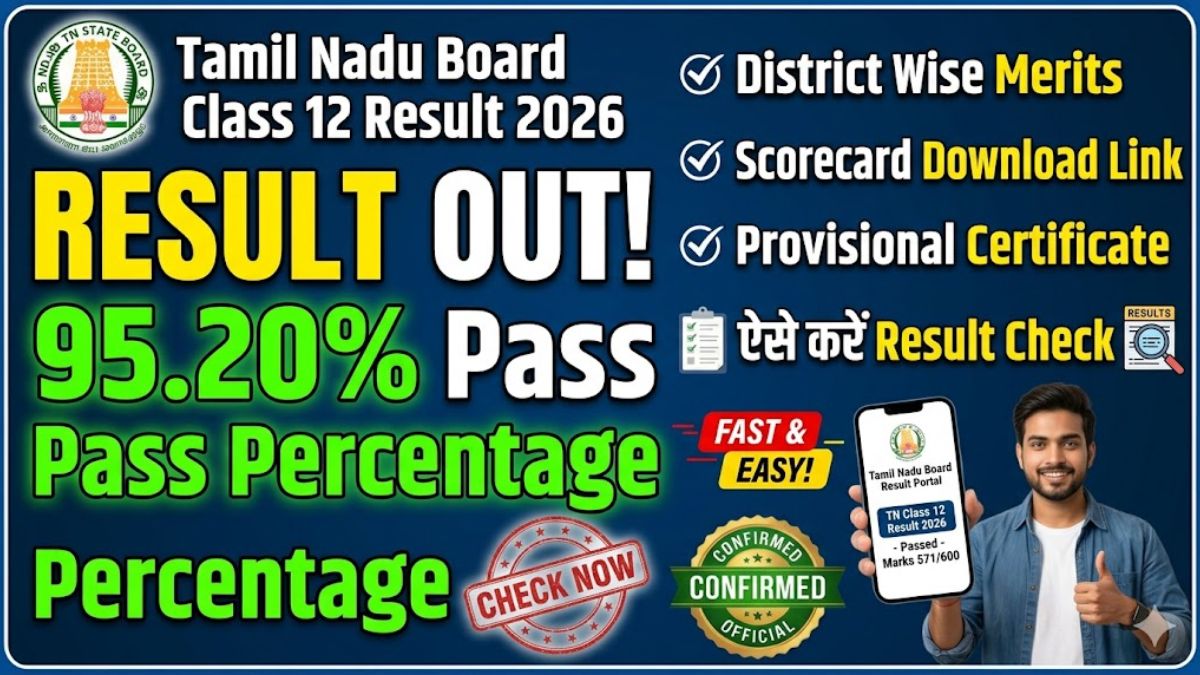 Tamil Nadu Board Class 12 Result 2026